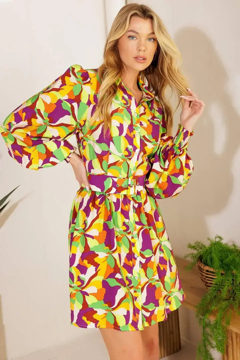WORLD IS YOUR OYSTER WOVEN MINI DRESS - Flying Tomato - Flyclothing LLC