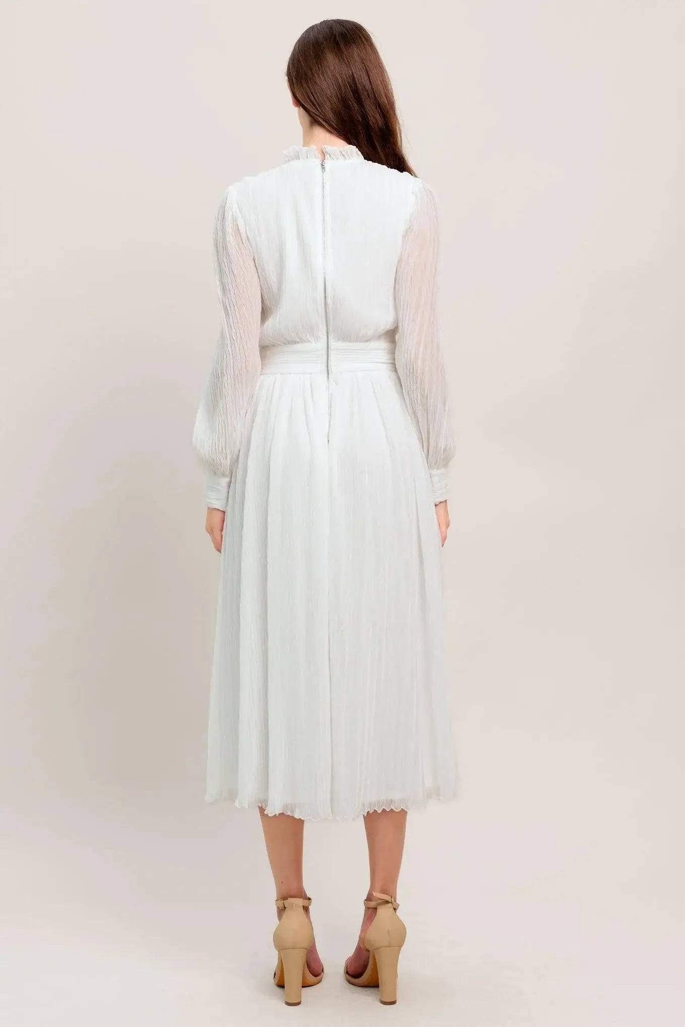 FOREVER WAITING WOVEN MIDI DRESS - Flying Tomato - Flyclothing LLC