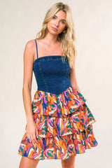 LACED IN LOVE WOVEN MINI DRESS - Flying Tomato - Flyclothing LLC