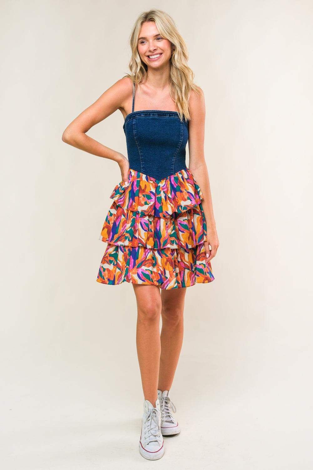 LACED IN LOVE WOVEN MINI DRESS - Flying Tomato - Flyclothing LLC