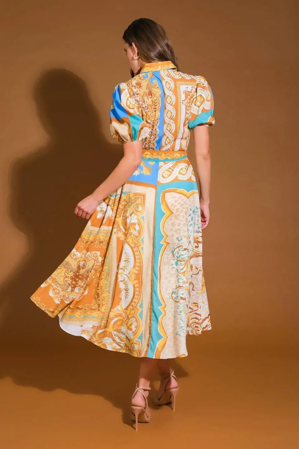 UNBELIEVABLY LOVELY WOVEN MIDI DRESS - Flying Tomato - Flyclothing LLC
