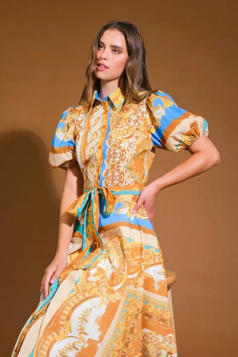 UNBELIEVABLY LOVELY WOVEN MIDI DRESS - Flying Tomato - Flyclothing LLC