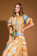 UNBELIEVABLY LOVELY WOVEN MIDI DRESS - Flying Tomato - Flyclothing LLC