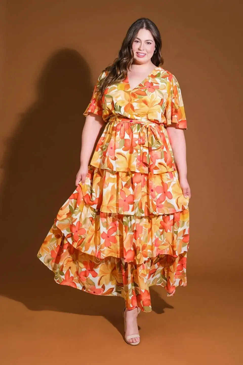 CONSISTENTLY CONFIDENT WOVEN MIDI DRESS - Flying Tomato - Flyclothing LLC