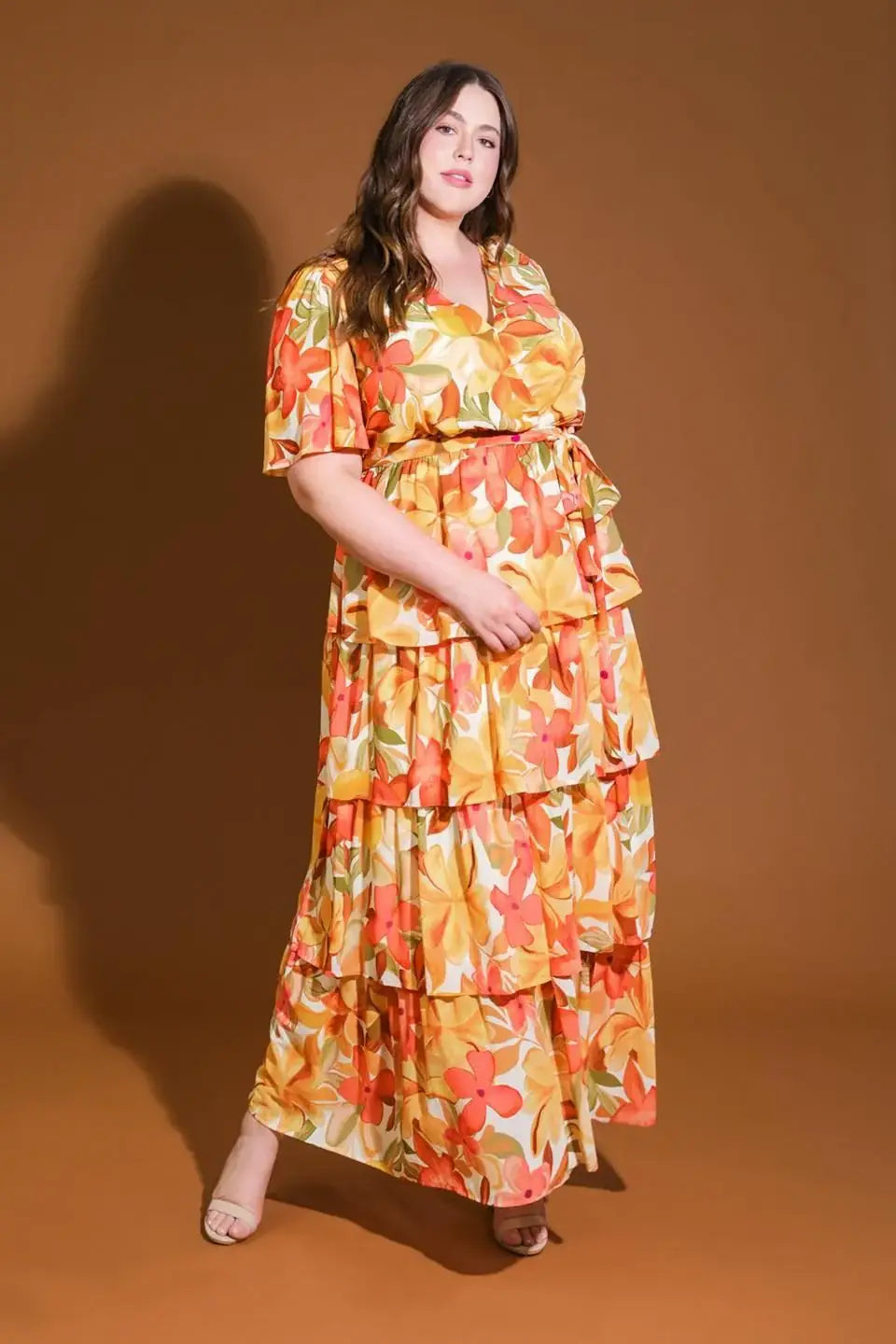 CONSISTENTLY CONFIDENT WOVEN MIDI DRESS - Flying Tomato - Flyclothing LLC