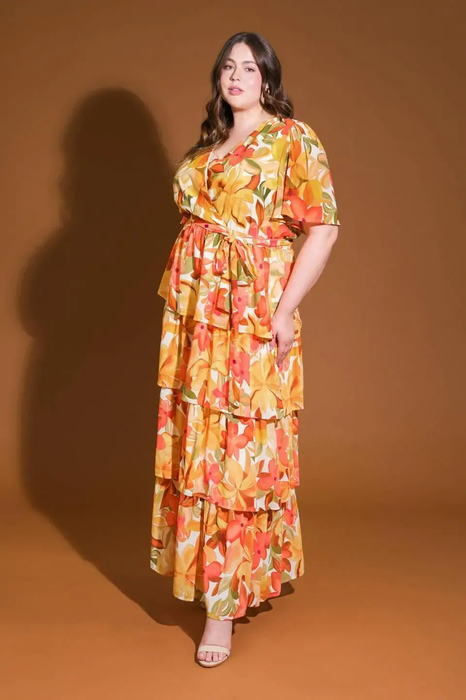 CONSISTENTLY CONFIDENT WOVEN MIDI DRESS - Flying Tomato - Flyclothing LLC