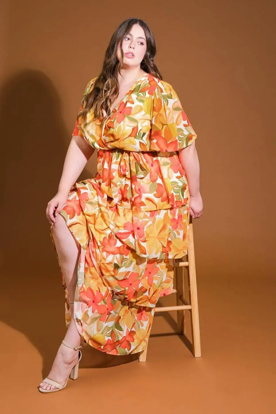 CONSISTENTLY CONFIDENT WOVEN MIDI DRESS - Flying Tomato - Flyclothing LLC