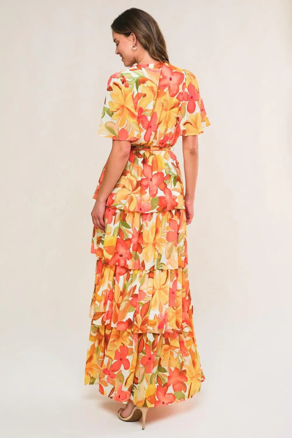 CONSISTENTLY CONFIDENT WOVEN MIDI DRESS - Flying Tomato - Flyclothing LLC