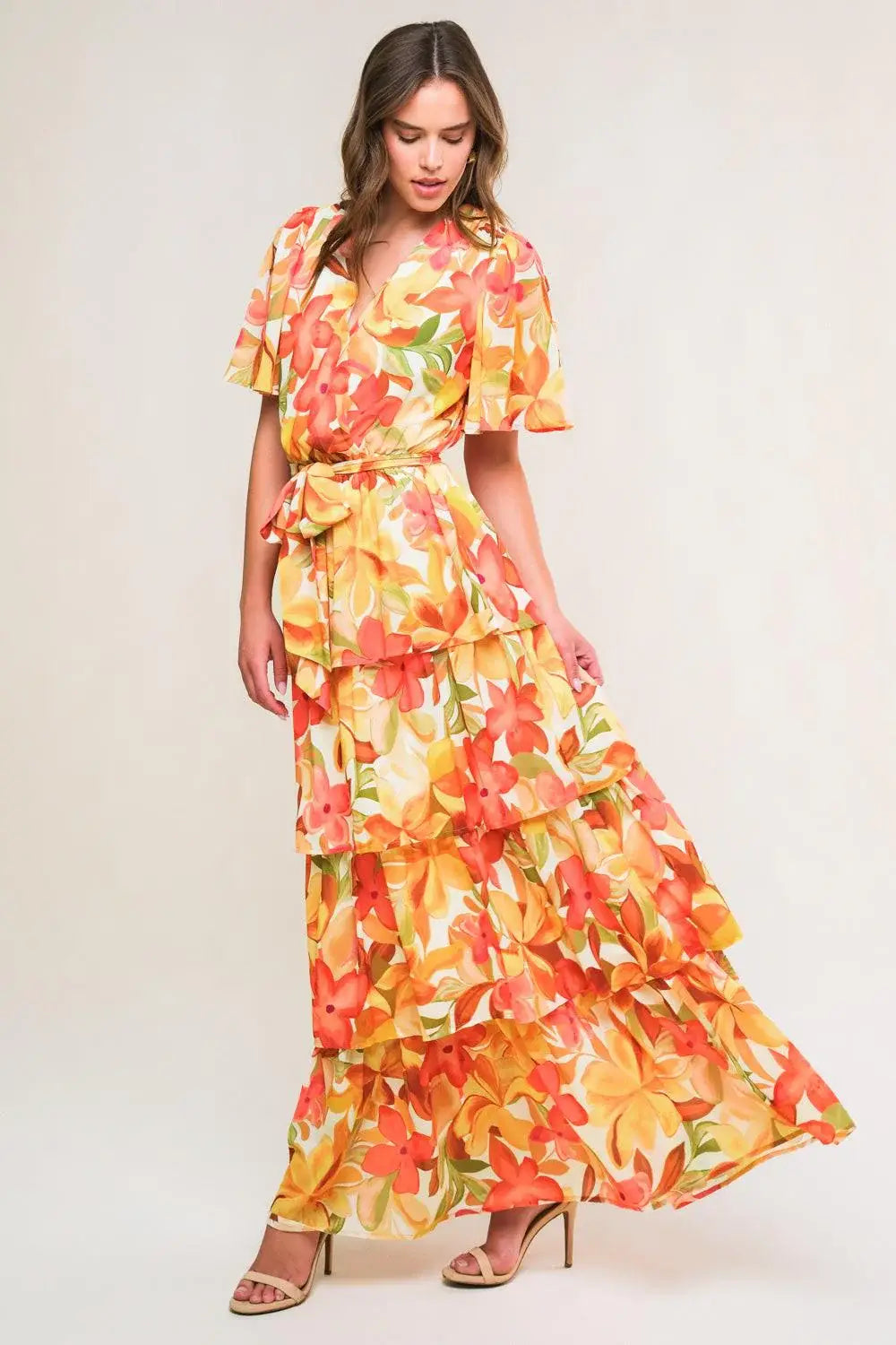 CONSISTENTLY CONFIDENT WOVEN MIDI DRESS - Flying Tomato - Flyclothing LLC