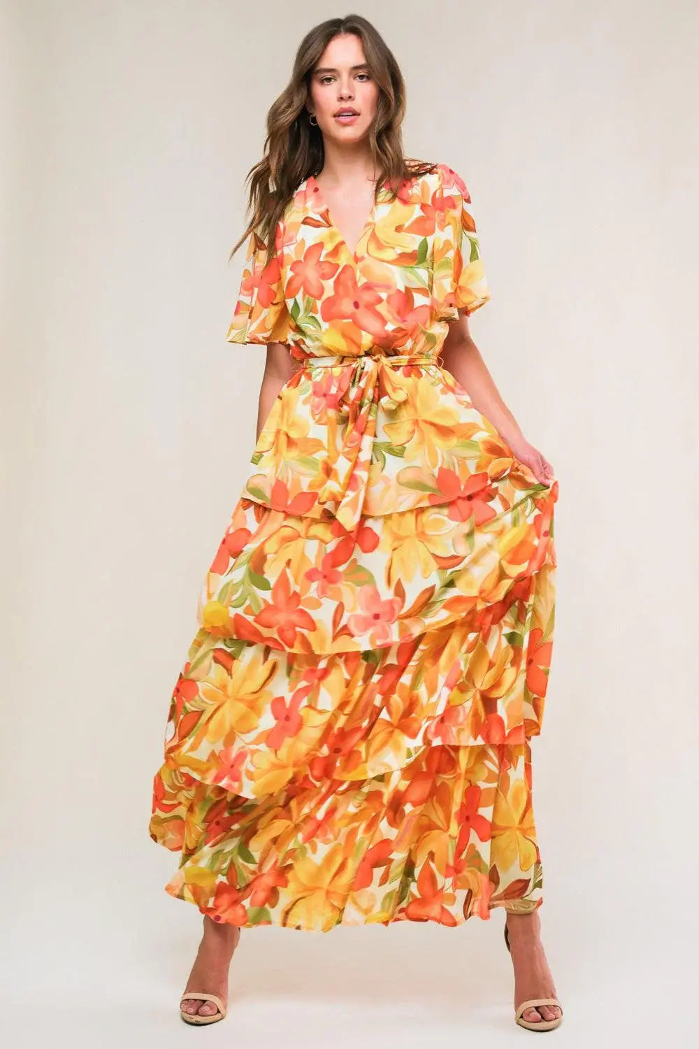 CONSISTENTLY CONFIDENT WOVEN MIDI DRESS - Flying Tomato - Flyclothing LLC