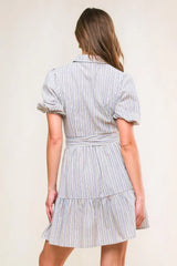 ADORABLE PRESENCE WOVEN MINI DRESS - Flying Tomato - Flyclothing LLC