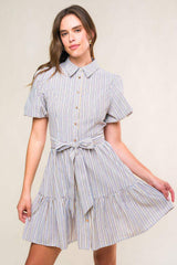 ADORABLE PRESENCE WOVEN MINI DRESS - Flying Tomato - Flyclothing LLC
