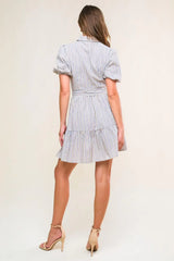 ADORABLE PRESENCE WOVEN MINI DRESS - Flying Tomato - Flyclothing LLC