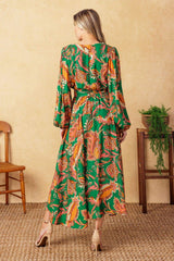 SUNNYSIDE FLORALS WOVEN MIDI DRESS - Flying Tomato - Flyclothing LLC