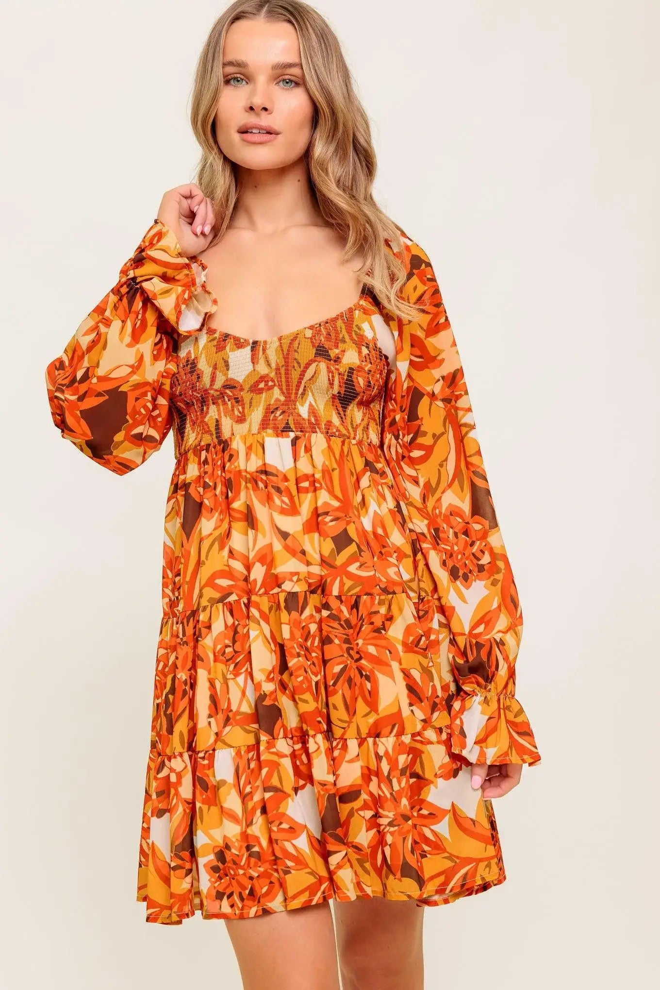 STYLISH CERTAINTY WOVEN MINI DRESS - Flying Tomato - Flyclothing LLC