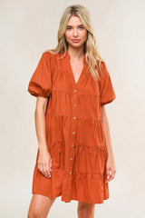 MISS AMERICAN PIE WOVEN MINI DRESS - Flying Tomato - Flyclothing LLC