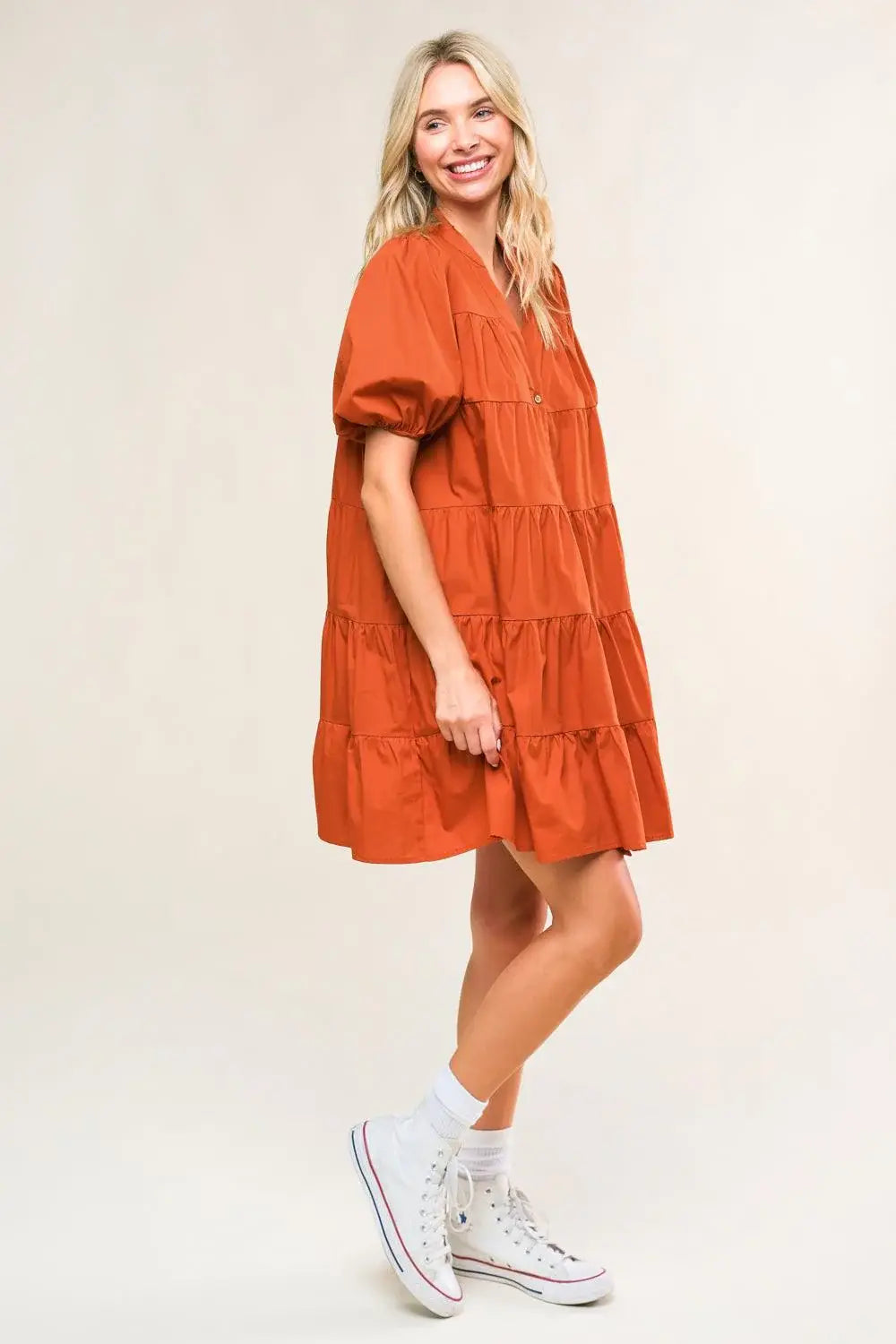 MISS AMERICAN PIE WOVEN MINI DRESS - Flying Tomato - Flyclothing LLC