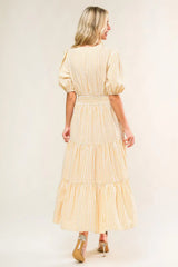 WITH THE GIRLS WOVEN MIDI DRESS - Flying Tomato - Flyclothing LLC