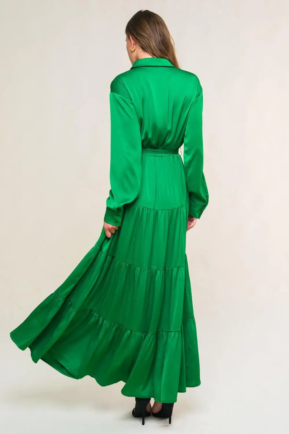 CHIC INTENT BRIGHT WOVEN MIDI DRESS - Flying Tomato - Flyclothing LLC