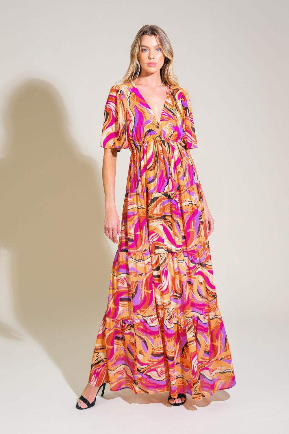 REFRESHING VIBE WOVEN MAXI DRESS - Flying Tomato - Flyclothing LLC