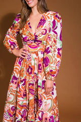 BLOSSOM BEAUTY WOVEN MIDI DRESS - Flying Tomato - Flyclothing LLC