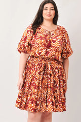 FLORA HARMONY WOVEN MINI DRESS - Flying Tomato - Flyclothing LLC