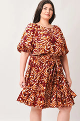 FLORA HARMONY WOVEN MINI DRESS - Flying Tomato - Flyclothing LLC
