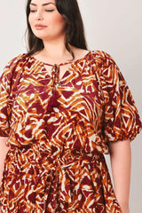 FLORA HARMONY WOVEN MINI DRESS - Flying Tomato - Flyclothing LLC