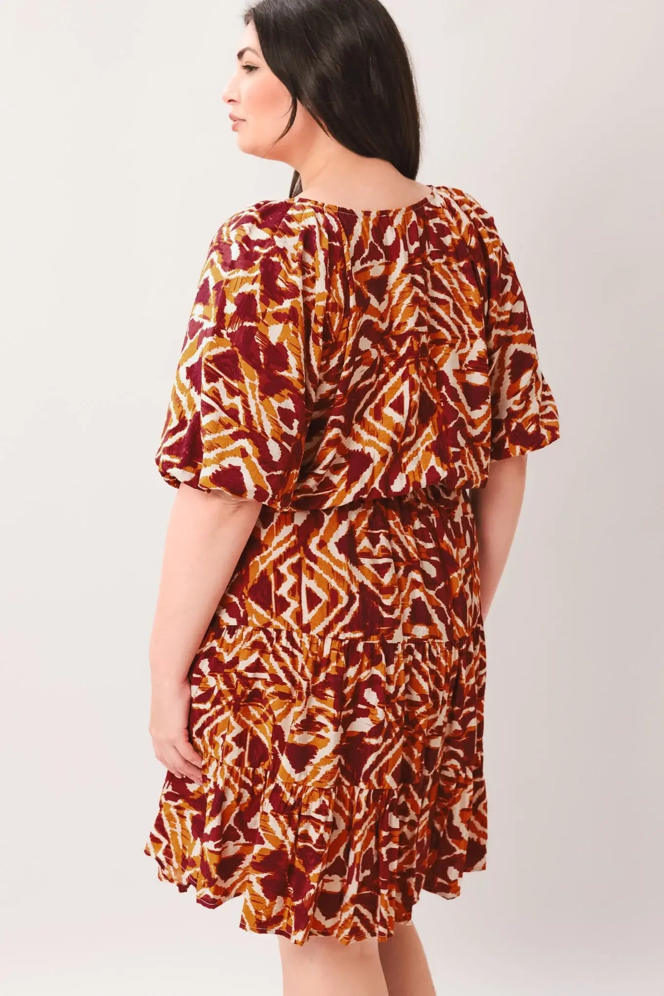 FLORA HARMONY WOVEN MINI DRESS - Flying Tomato - Flyclothing LLC