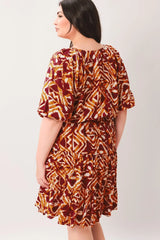 FLORA HARMONY WOVEN MINI DRESS - Flying Tomato - Flyclothing LLC