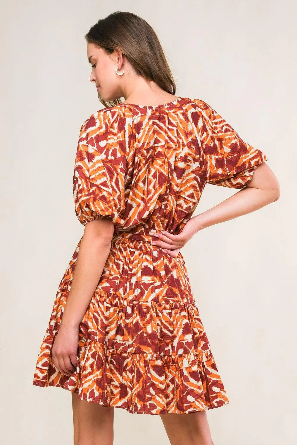 FLORA HARMONY WOVEN MINI DRESS - Flying Tomato - Flyclothing LLC