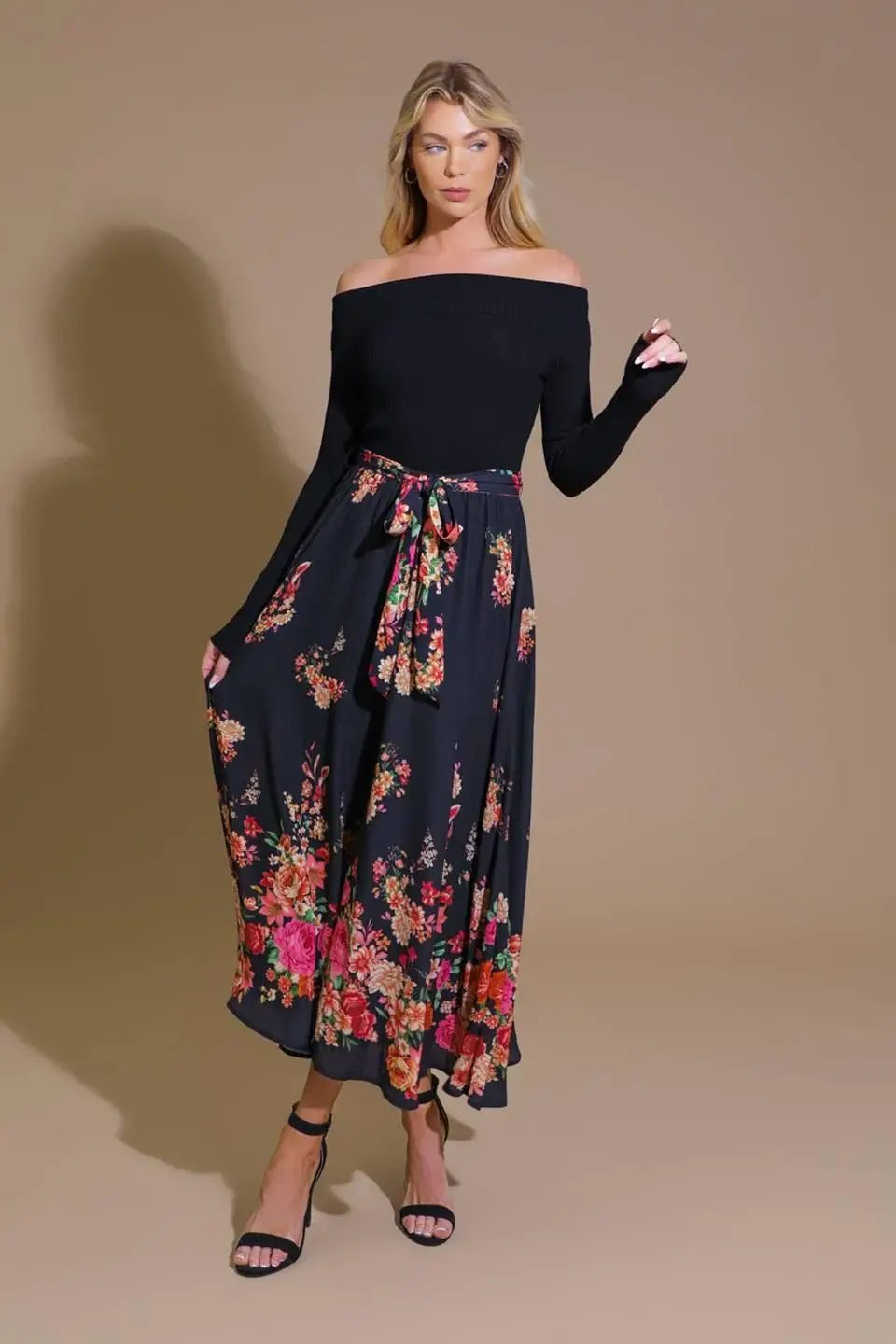 MORNING SONG SWEATER WOVEN MIDI DRESS - Flying Tomato - Flyclothing LLC