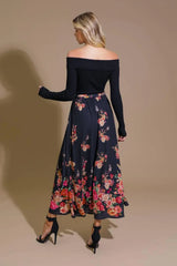 MORNING SONG SWEATER WOVEN MIDI DRESS - Flying Tomato - Flyclothing LLC