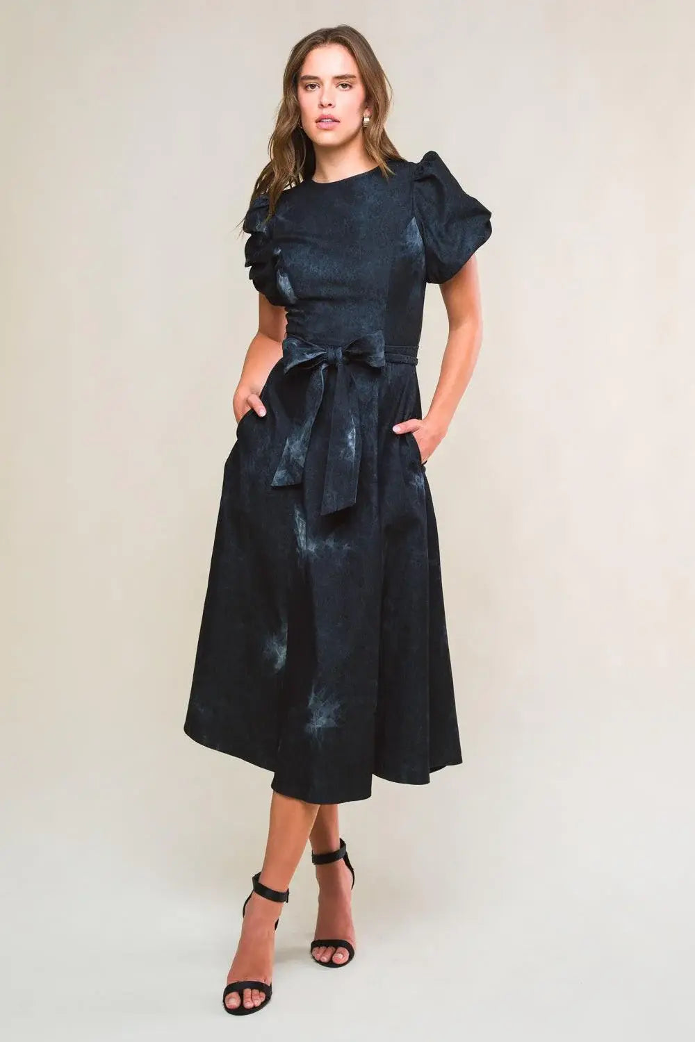 GARDEN GRACE TWILL MIDI DRESS - Flying Tomato - Flyclothing LLC