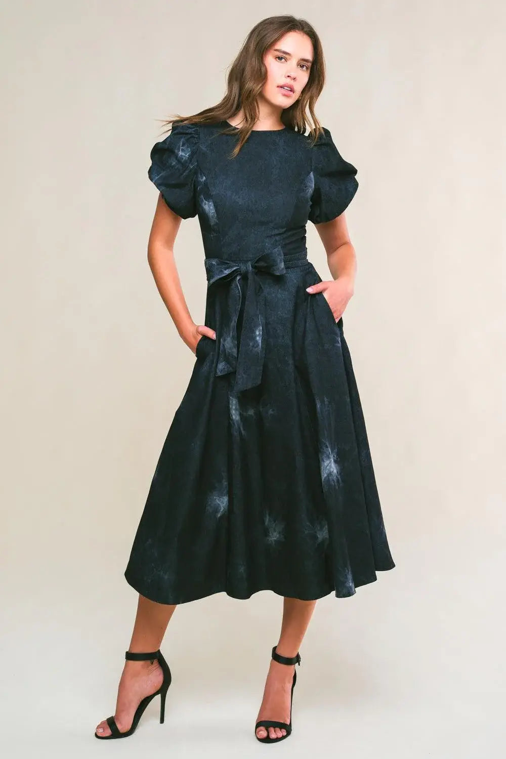GARDEN GRACE TWILL MIDI DRESS - Flying Tomato - Flyclothing LLC