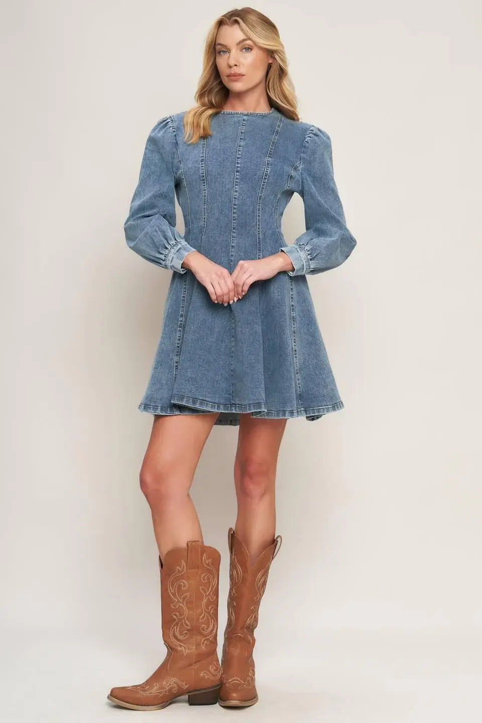 YOUR SWEETIE DENIM MINI DRESS - Flying Tomato - Flyclothing LLC