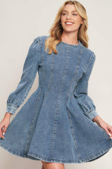 YOUR SWEETIE DENIM MINI DRESS - Flying Tomato - Flyclothing LLC