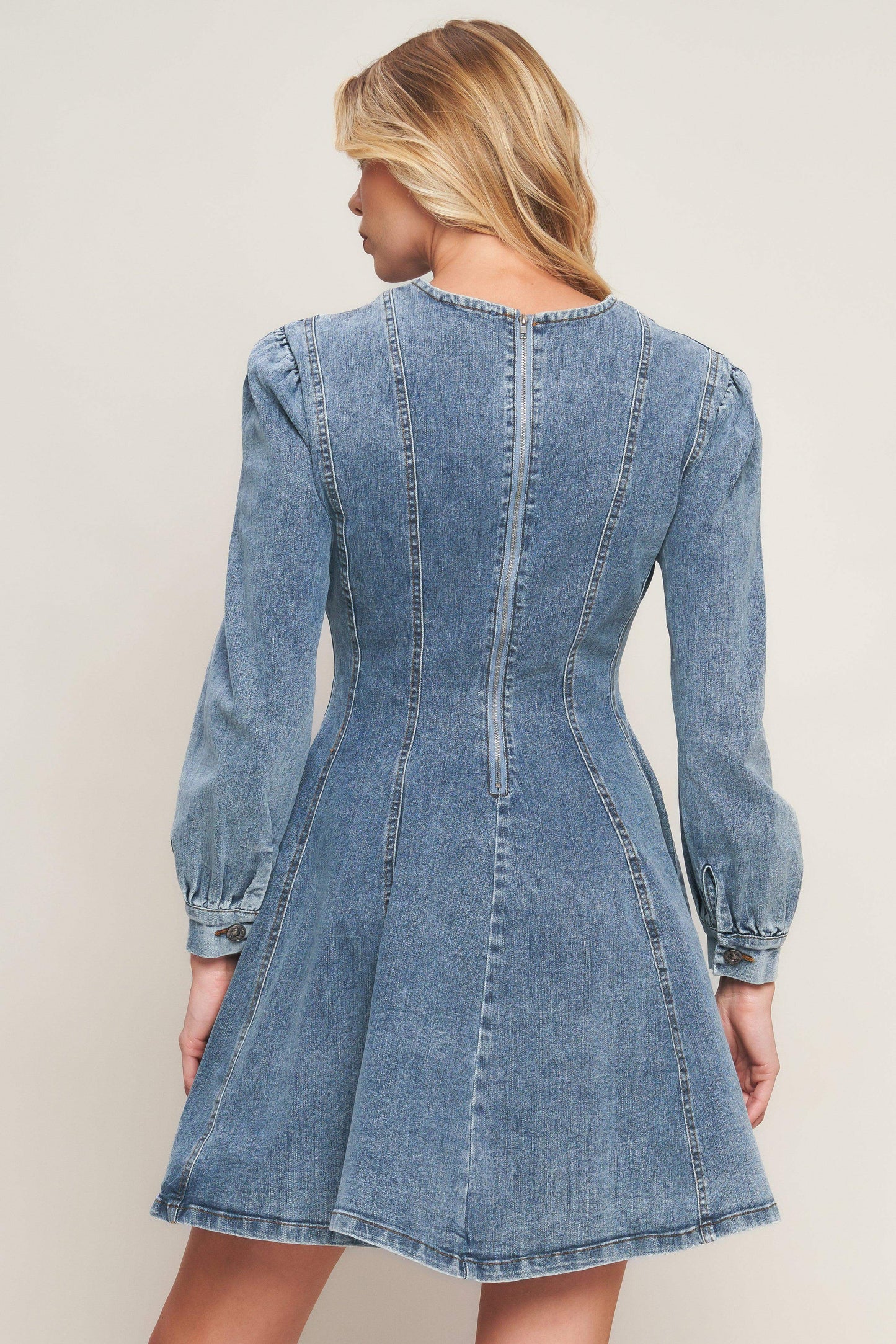 YOUR SWEETIE DENIM MINI DRESS - Flying Tomato - Flyclothing LLC