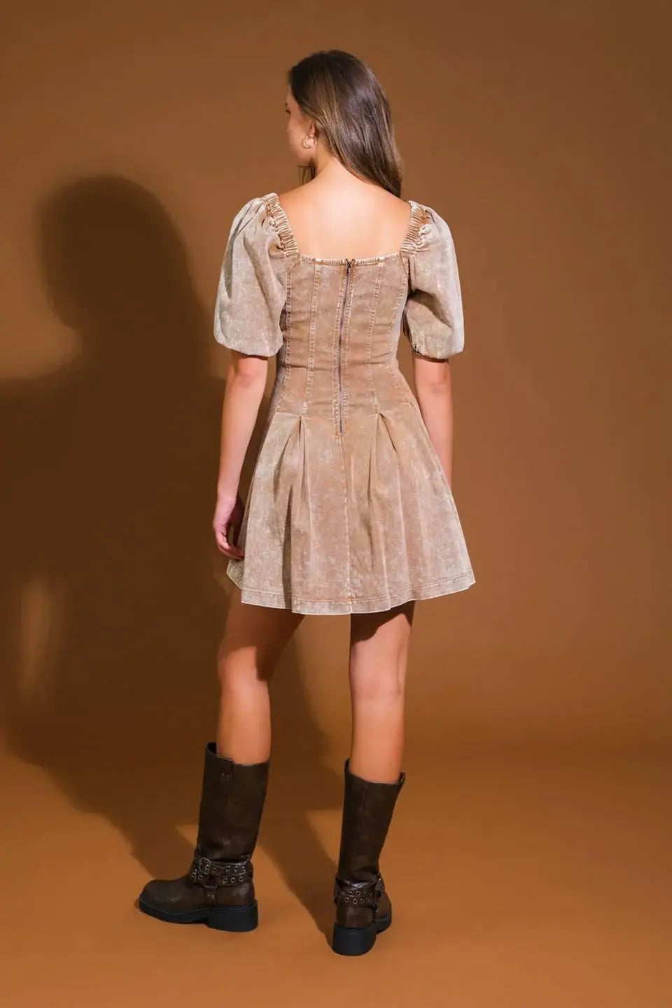 URBAN SOPHISTICATION TWILL MINI DRESS - Flying Tomato - Flyclothing LLC