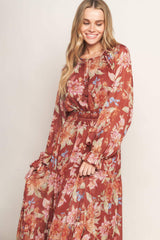 FOREST PARK WOVEN MIDI DRESS - Flying Tomato - Flyclothing LLC