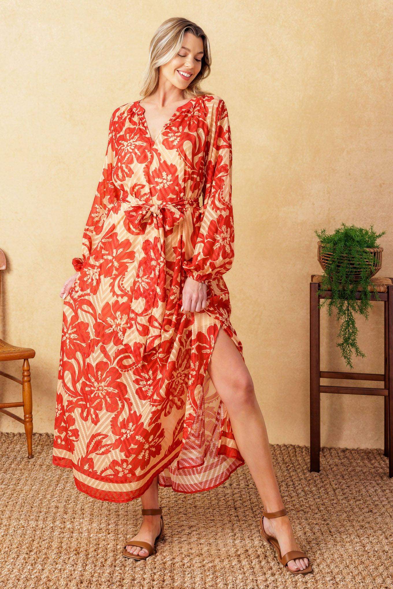 BACK IN ACTION WOVEN MIDI DRESS - Flying Tomato - Flyclothing LLC