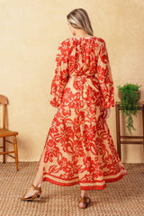 BACK IN ACTION WOVEN MIDI DRESS - Flying Tomato - Flyclothing LLC