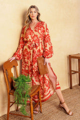 BACK IN ACTION WOVEN MIDI DRESS - Flying Tomato - Flyclothing LLC
