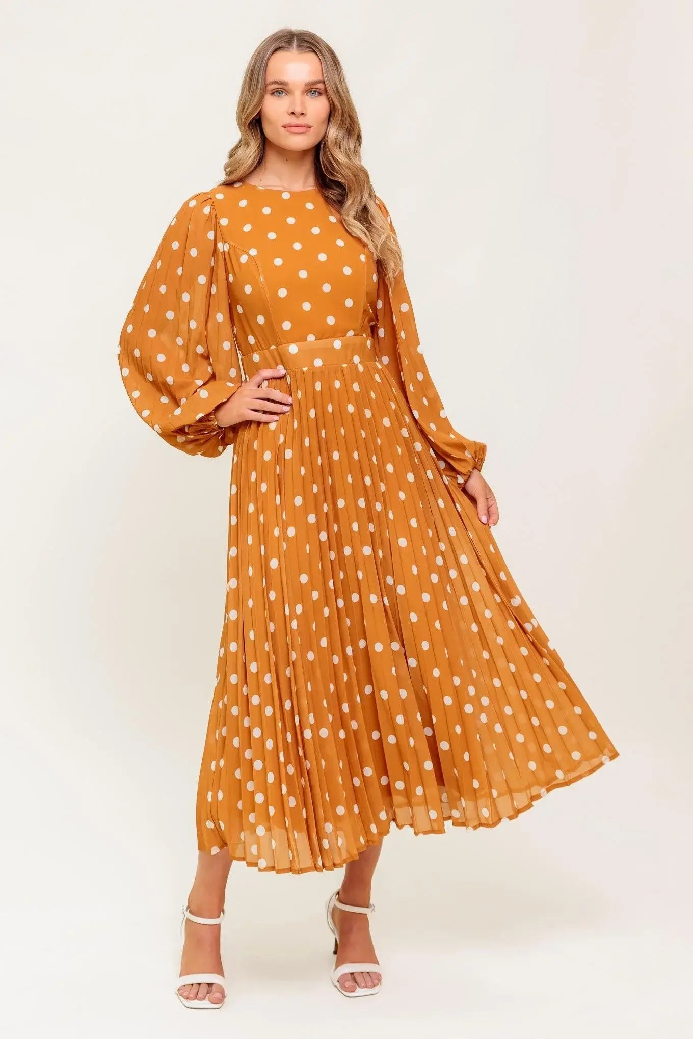 MOMENT MAKER WOVEN MIDI DRESS - Flying Tomato - Flyclothing LLC