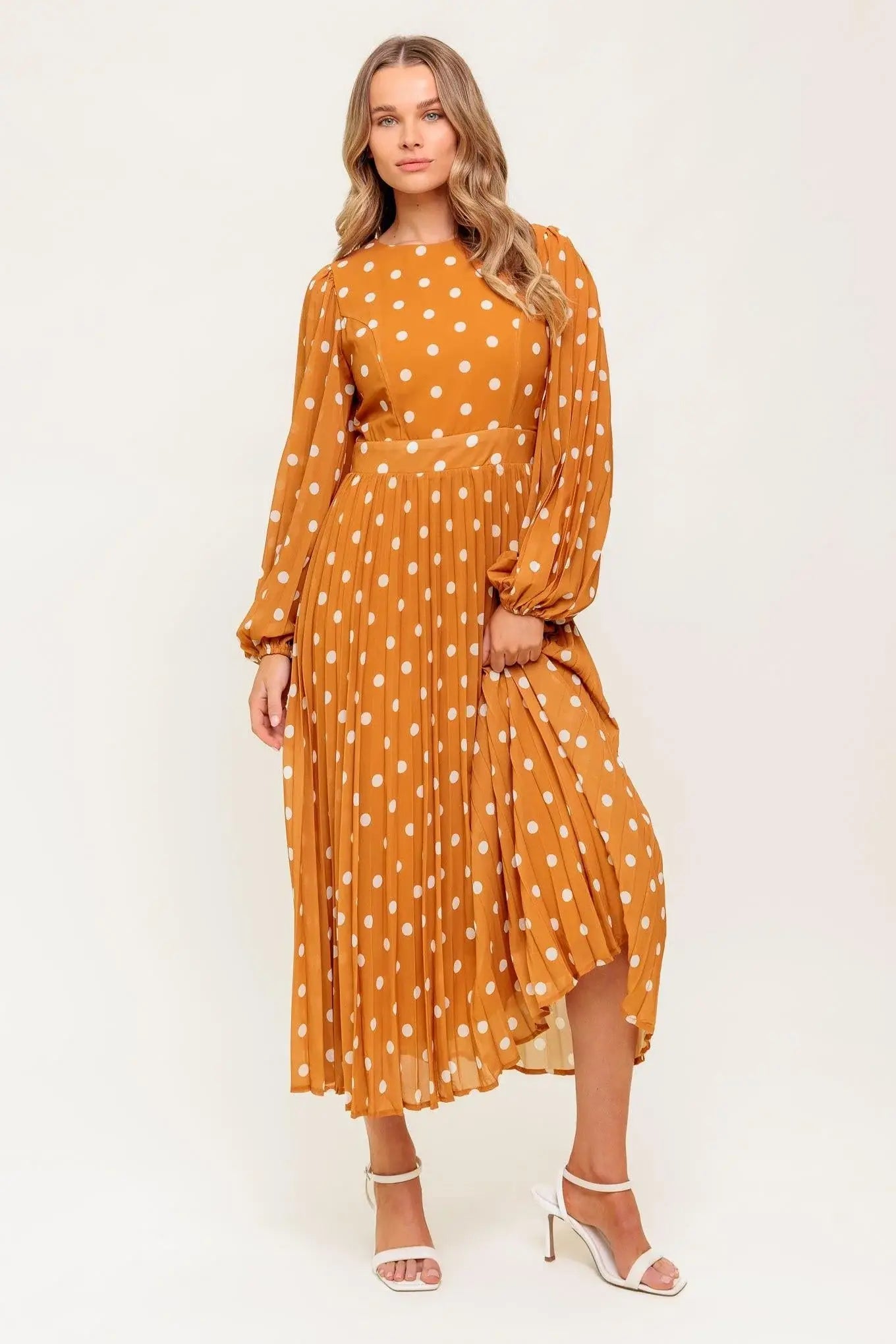 MOMENT MAKER WOVEN MIDI DRESS - Flying Tomato - Flyclothing LLC