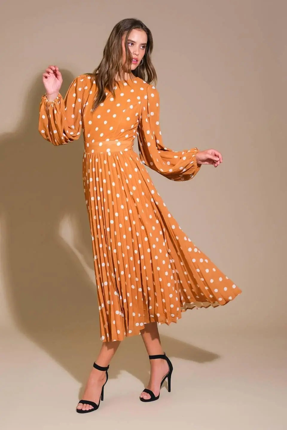 MOMENT MAKER WOVEN MIDI DRESS - Flying Tomato - Flyclothing LLC