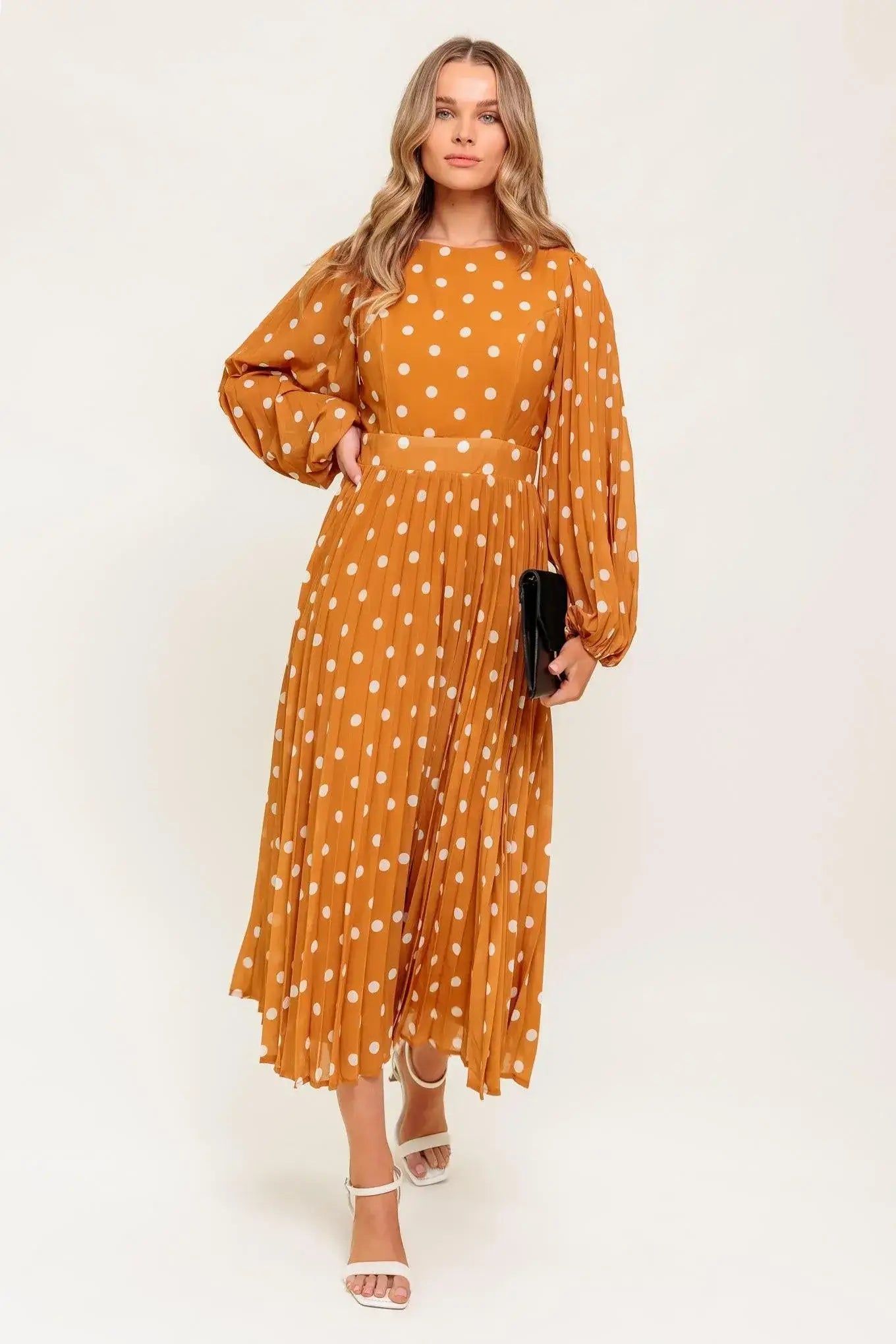 MOMENT MAKER WOVEN MIDI DRESS - Flying Tomato - Flyclothing LLC