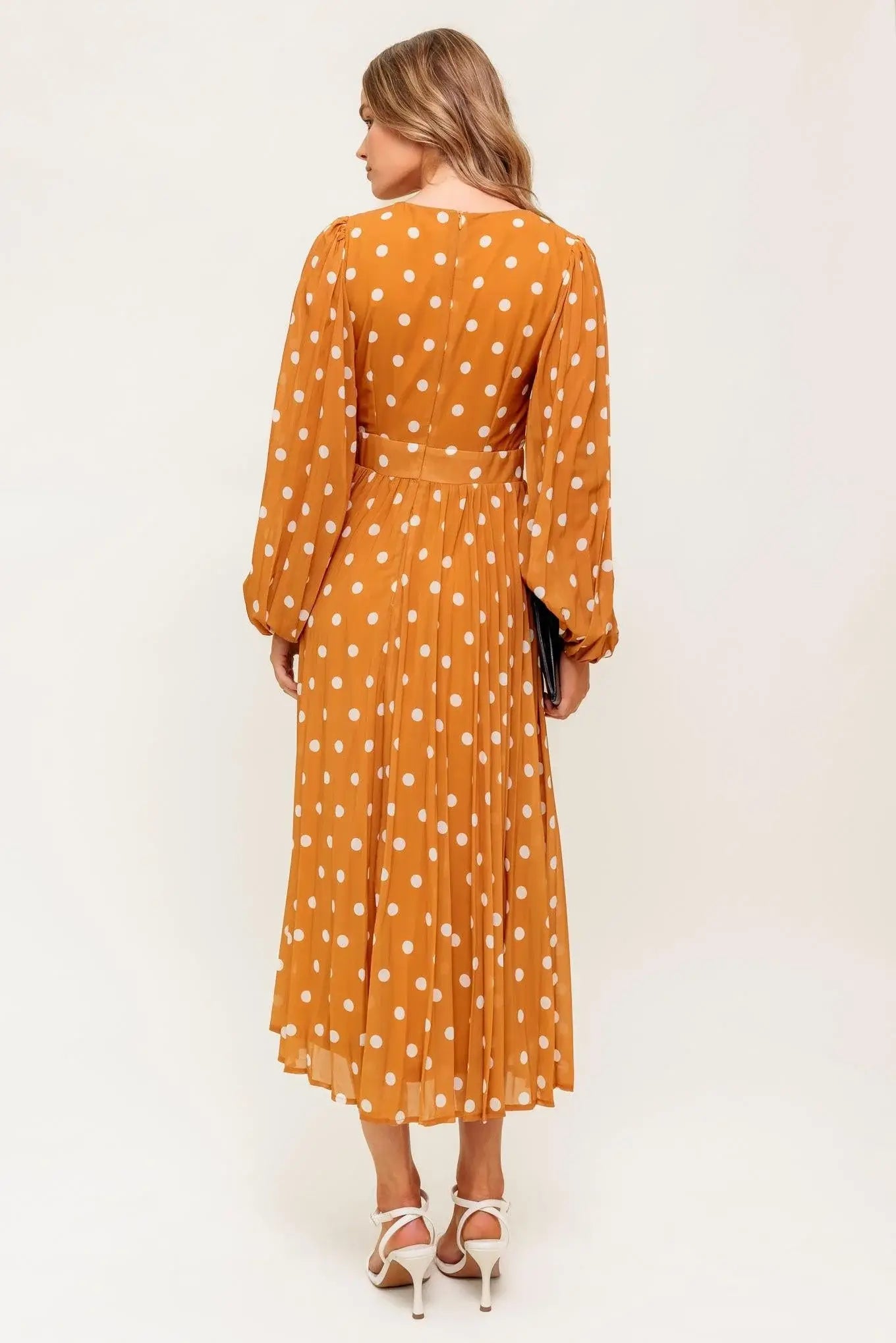 MOMENT MAKER WOVEN MIDI DRESS - Flying Tomato - Flyclothing LLC