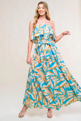 BLOSSOM IN TIME WOVEN MIDI DRESS - Flying Tomato - Flyclothing LLC