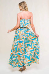 BLOSSOM IN TIME WOVEN MIDI DRESS - Flying Tomato - Flyclothing LLC